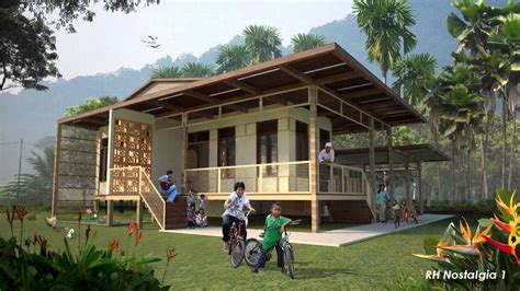Design Rumah Kampung Kayu Mosop