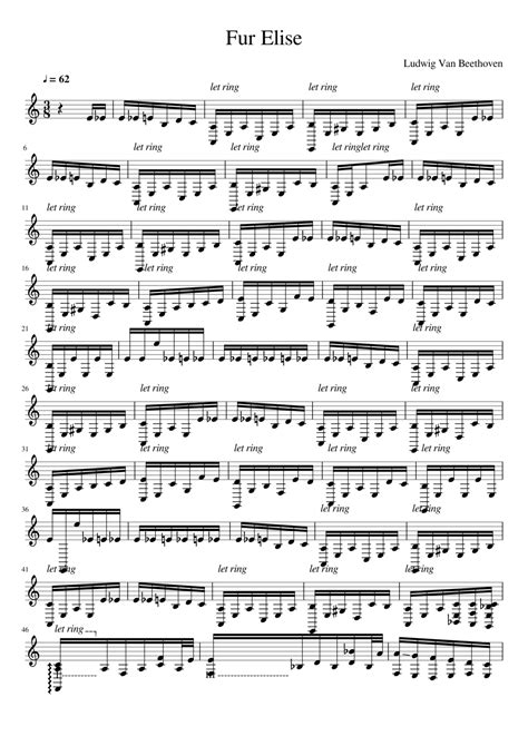 There is a later version, with drastic changes to the accompaniment which was transcribed from a later manuscript by barry cooper. Free sheet music: Fur Elise full version- by Beethoven ...