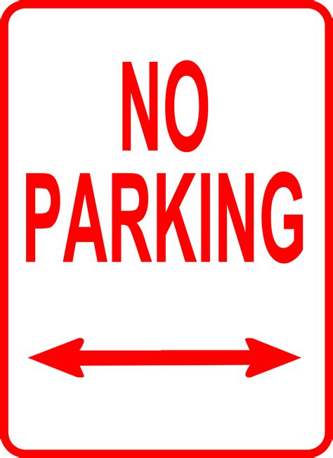 Clipart Sign No Parking