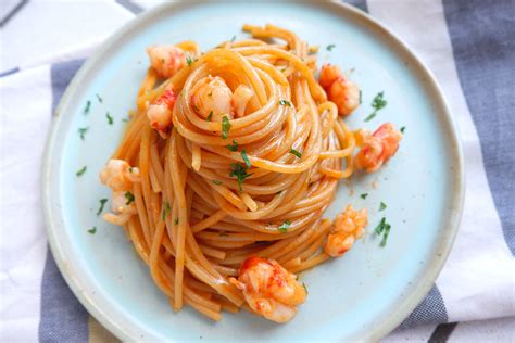 Spaghetti Con Gamberi E Bisque Chezuppa