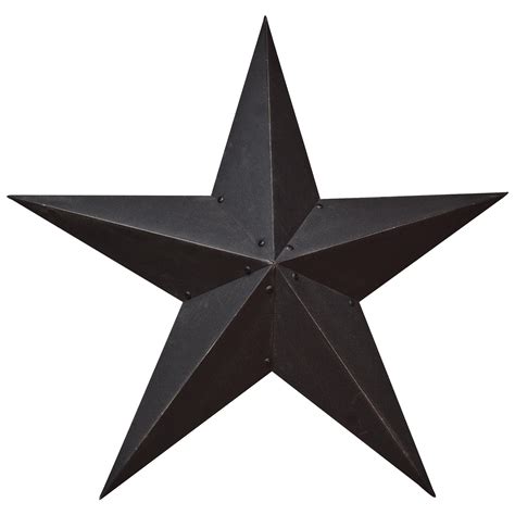 Metal Barn Star Primitive Tin Black Red Ivory Or Colonial Ebay