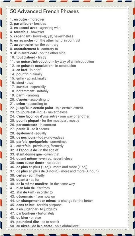 Yourfrenchcorner On Twitter French Vocabulary For Intermediate And
