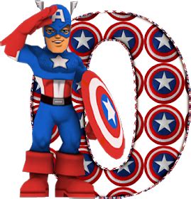Alfabeto del Capitán América. | Aniversário capitão américa, Capitão america, Capitão america png