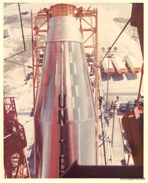 Atlas Rocket Under Construction At The Cape Canaveral Air Force Station