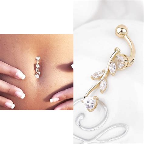 2021 2016 Fashion Sexy Body Jewelry Navel Dangle Belly Barbell Button Bar Ring Body Piercing Art