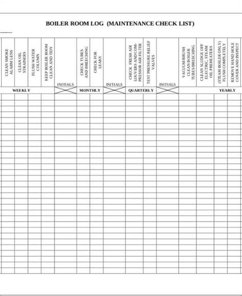 Download the excel file and test the checklist (second sheet). FREE 25+ Maintenance Checklist Samples & Templates in MS ...