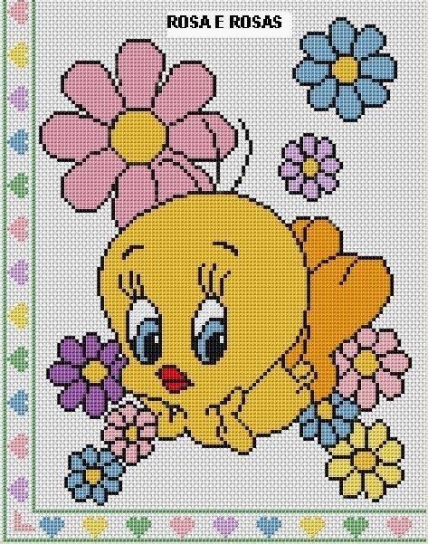 1000 Images About Cross Stitch Tweety On Pinterest Disney Patrones