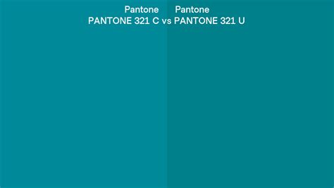 Pantone 321 C Vs Pantone 321 U Side By Side Comparison