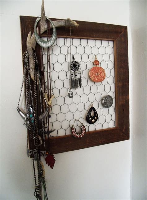 My Friend Made Me A Rustic Jewelry Holder With A Cool Old Antler Shed