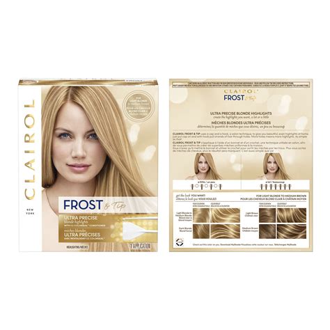 Clairol Nicen Easy Frost And Tip Original Hair Dye Light Blonde To Medium Brown Hair Color 1