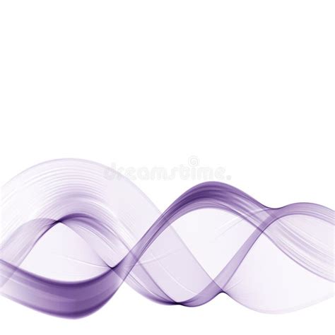Abstract Motion Smooth Color Wave Vector Curve Purple Lines Stock