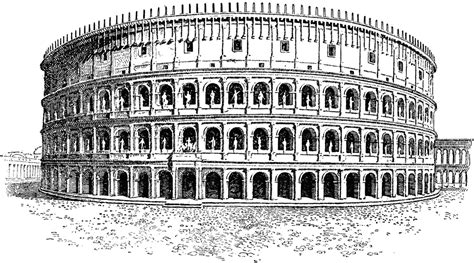 Elevation And Section Of The Colosseum Clipart Etc Porn Sex Picture