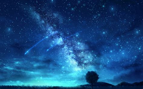 Download Wallpaper The Sky Night Nature Tree The Milky Way