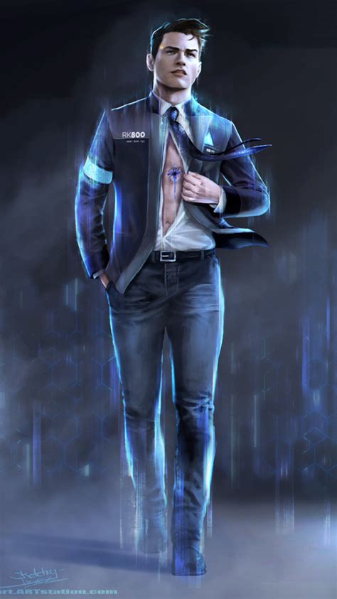 480x854 Detroit Become Human Artwork 4k Android One Hd 4k Wallpapers