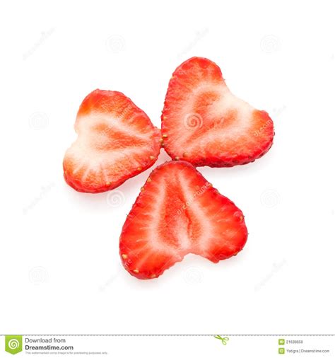 Beautiful Sliced Strawberries Stock Image Image Of Freshness Fruit