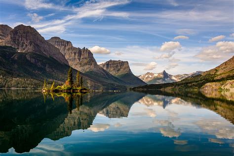 Picture Of St Marys Lake In Glacier National Park Montana Montana
