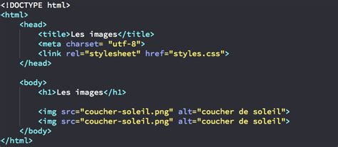 Insérer et gérer les images en HTML et en CSS