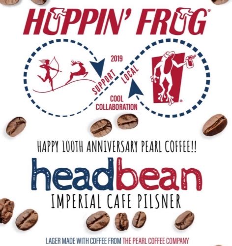 Head Bean Imperial Cafe Pilsner Hoppin Frog Brewery Untappd
