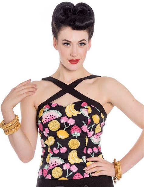 Top Pin Up Sexy Tutti Frutti T 40 T 42 Au Rendez Vous Des Pin Up