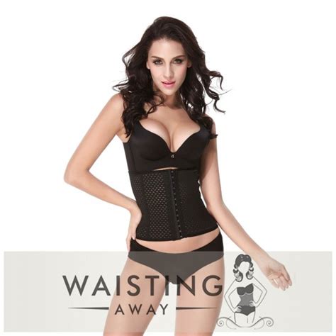 Buy A High Quality Black Steel Bone Fitness Waist Trainer Corset For
