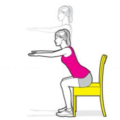 Chair Squat 2 10 Minute Workout Easy At Home Workouts Mommy Workout