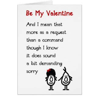 Funny Valentine Poem Cards Zazzle