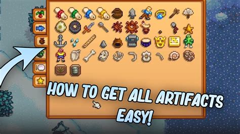 Stardew Valley How To Get All Artifactsall Locations Youtube