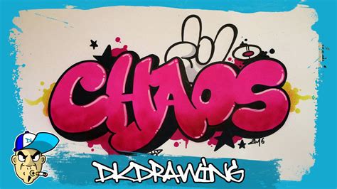 Before drawing out your letters, you need to decide how you want the letters to flow on the page. Graffiti Tutorial - How to draw chaos graffiti bubble ...