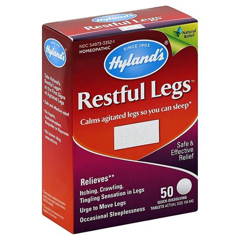 Hylands 50 Count Restful Legs Pm Quick Dissolving Tablets Bed Bath