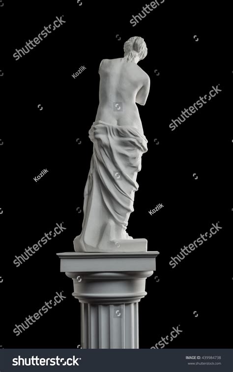 Statue Venus Plaster Column On Black库存照片439984738 Shutterstock