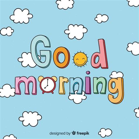 Download Calligraphic Good Morning Hand Drawn Background For Free