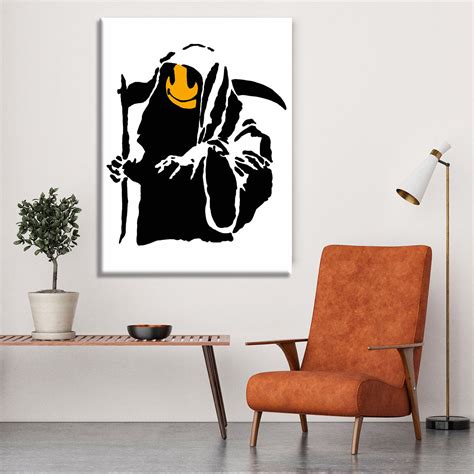 Banksy Grim Reaper Canvas Print Or Poster Canvas Art Rocks
