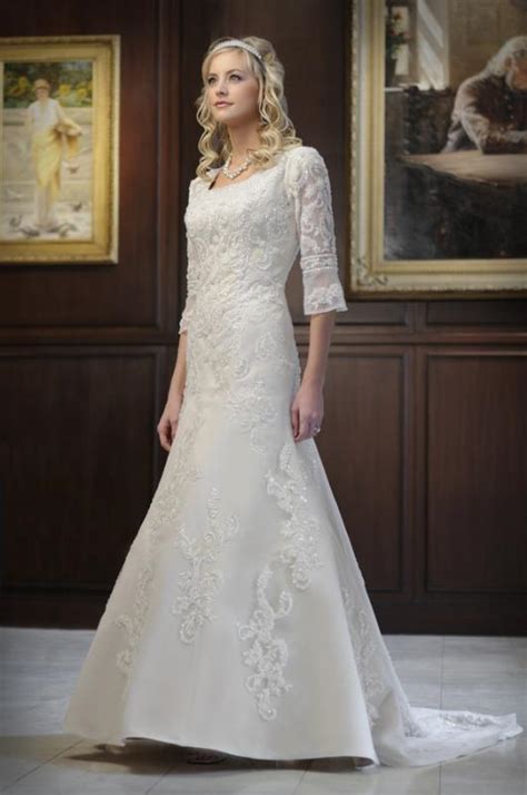 Check out our modest wedding dress selection for the very best in unique or custom, handmade pieces from our dresses shops. DressyBridal: Modest Wedding Gowns——Style to Be Elegant
