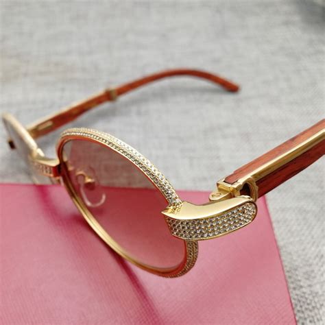 vintage diamond sunglasses men wooden eyeglasses retro shades stone sun glasses round metal
