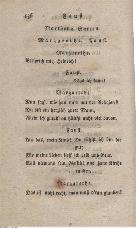 Goethe stellt an dieser stelle mit gretchen und faust zwei entwürfe einander gegenüber: Faust Marthens Garten : Johann Wolfgang Von Goethe Faust ...