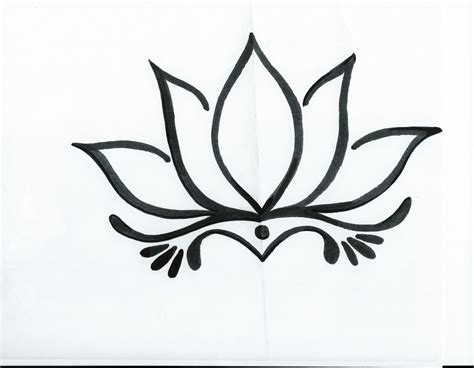 Dessin Fleur De Lotus Simple