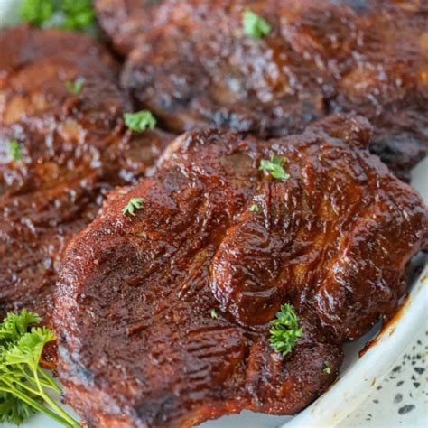 Marinated Bbq Pork Steaks In Oven The Best Juicy Baked Recipe
