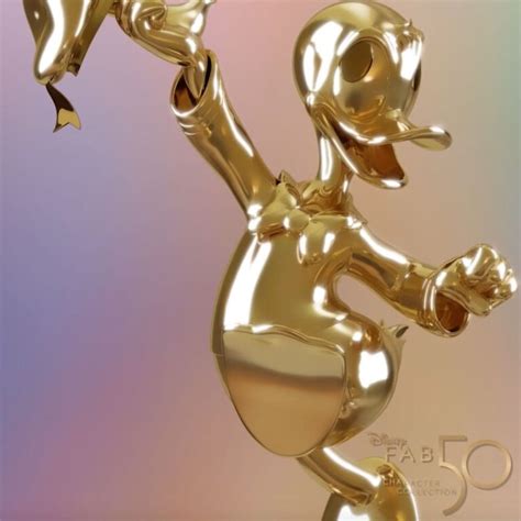 Donald Duck Fab 50 Golden Character Sculpture Coming To
