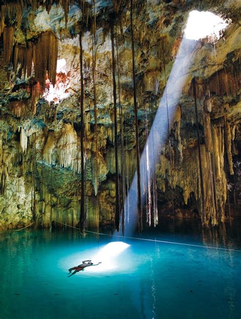 Yucatan Cave Lake Mexico Holidayspots4u World Water