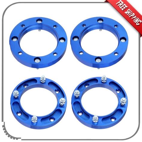 4pc 1 thick atv 4x156 blue wheel spacers 3 8 for 2010 2012 polaris ranger 400 ebay