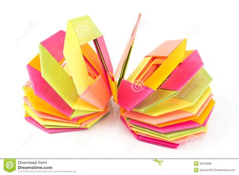 Colorful Origami Paper Octagon Shapes Royalty Free Stock ...