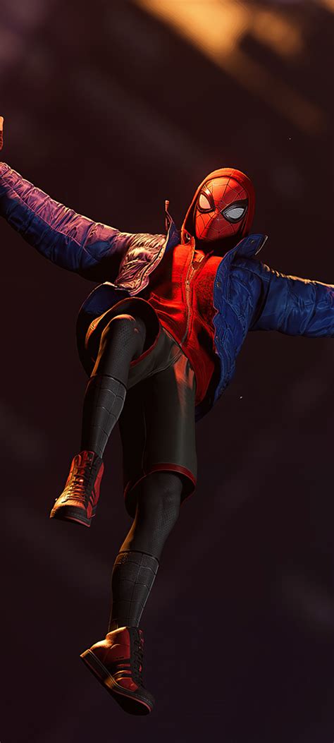 1440x3200 Resolution Spider Man Flying Miles Morales 1440x3200