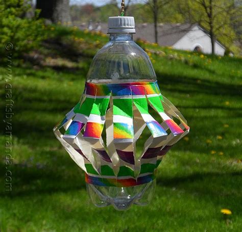 Recycled Plastic Bottle Wind Spinner At