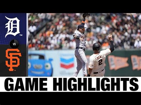 Tigers Vs Giants Game Highlights Mlb Highlights