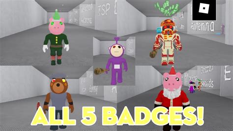 How To Get All 5 Badges In Piggy Rp The Infection Adventure Roblox