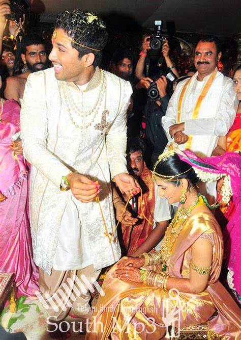 Well known politicians and actors of bollywood and southern film industry have attended the ceremony and blessed the couple. SouthMp3: Allu Arjun - Sneha Reddy Marriage Photos