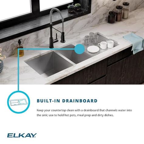 Kitchen Sinks With Drainboard Built In Besto Blog