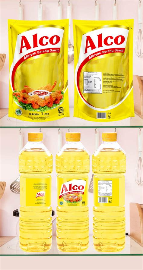 Desain Packaging Minyak Goreng Sawit Merk Alco Freelancer