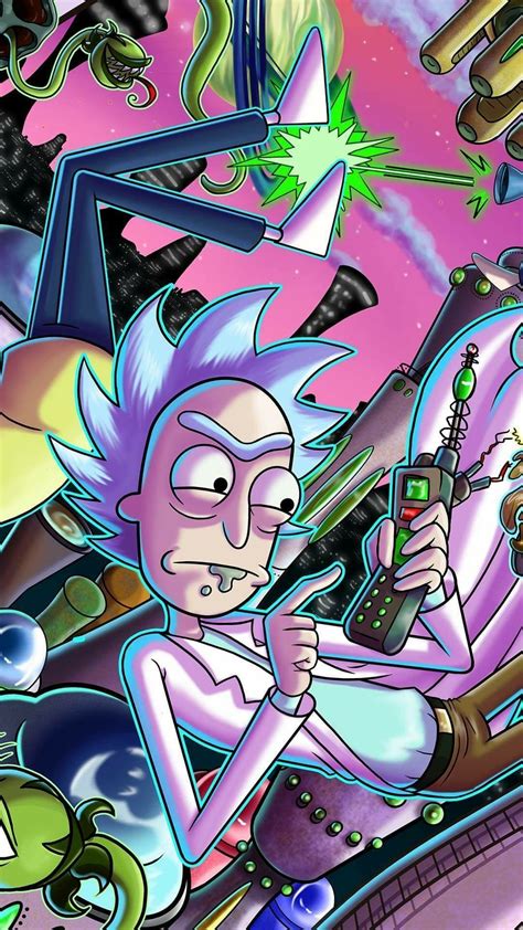 Stoner Rick And Morty Background