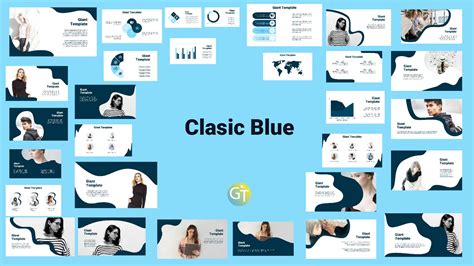 Classic Blue Free Powerpoint Template Presentation - Free Powerpoint Templates, Download ...